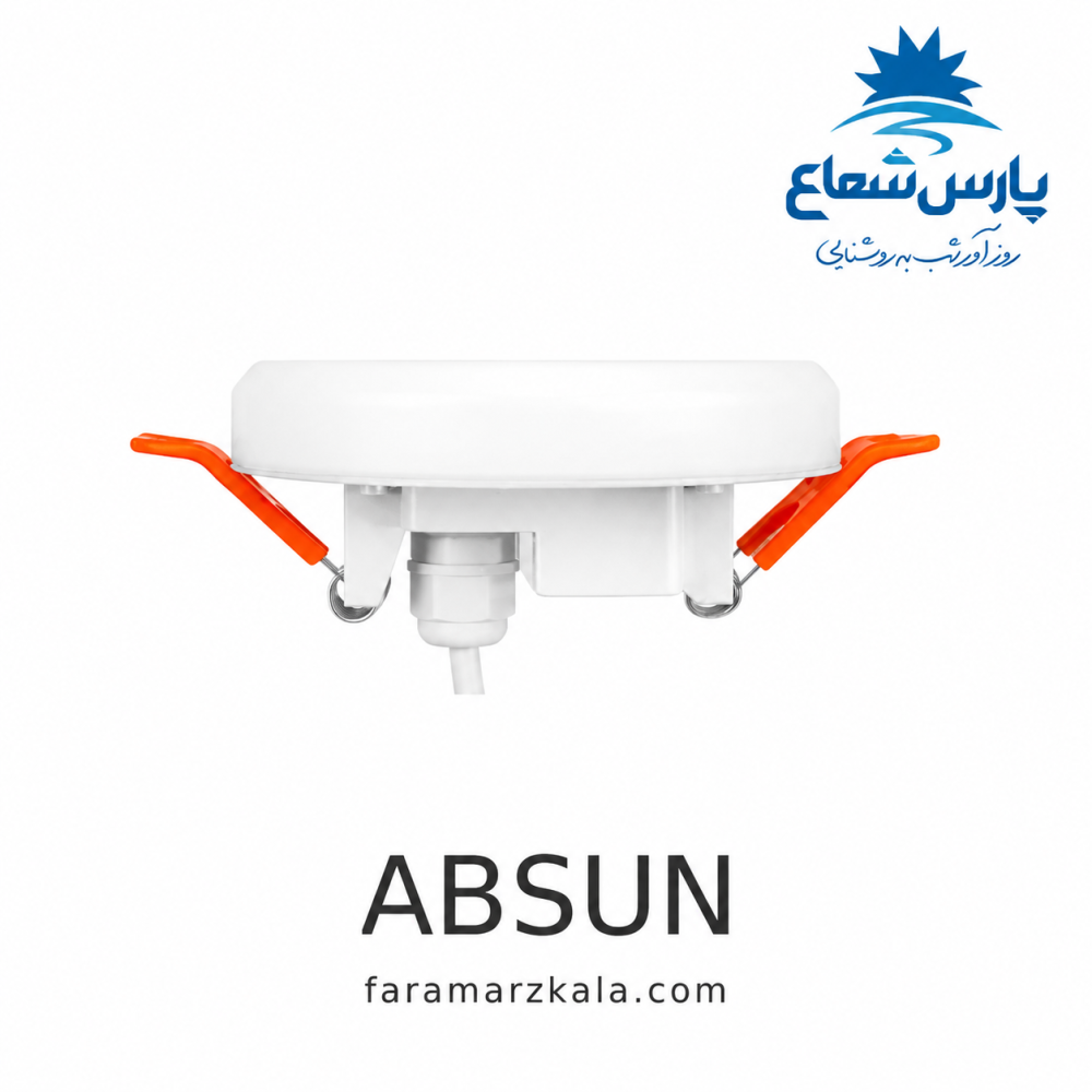 پنل سقفی توکار آبسان 7 وات دایره ای مهتابی پارس شعاع 8000