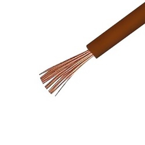 سیم افشان 1 در 1/5 هادی نور گستر قهوه ای حلقه 100 متری