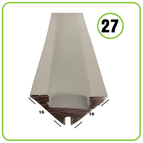 پروفیل کد 27 کنجی زیر کابینتی